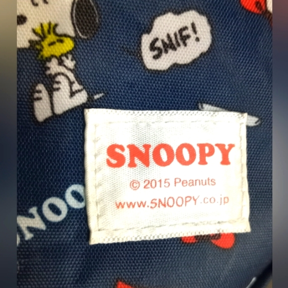 2015 Peanuts Snoopy Design Blue Bella Hearts Youth Ultra Light Backpack - Picture 5 of 14
